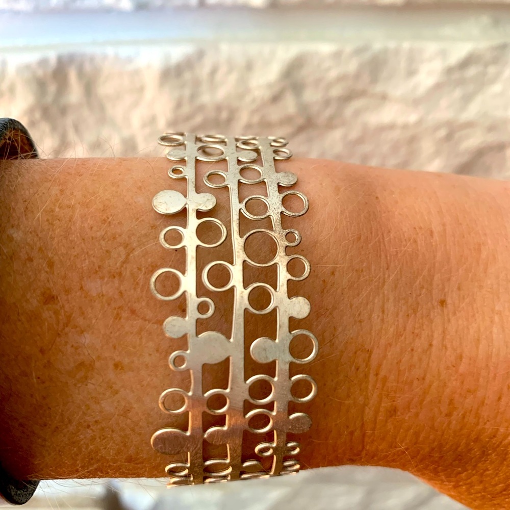 Silver cuff bracelet